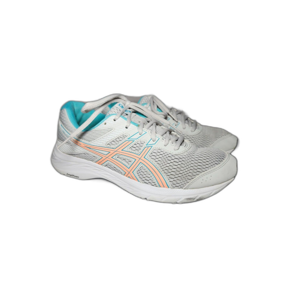 Asics Gel-Contend 6 Women’s White 9 Athletic Sneaker Sporty Amplifoam
